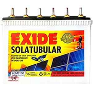 EXIDE SOLAR SHORT  TUBULAR 6LMS 120